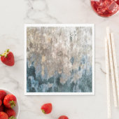 Blue Grey Decorative Abstract Artwork Servet (Insitu)