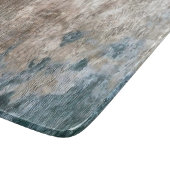 Blue Grey Decorative Abstract Artwork Snijplank (Hoek)
