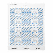 Blue & Grey Elle est sur le point de POP Étiquette (Feuille entière)