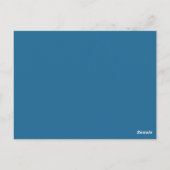 Blue Grey Nautical Seahorse Table Briefkaart (Achterkant)