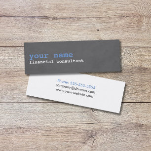Blue Grey Textured Consultant Visitekaartje