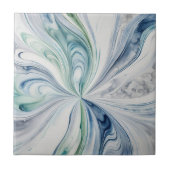 Blue Grey Waves 4 Carreaux en céramique (Devant)