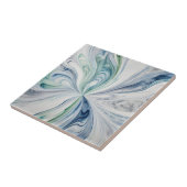 Blue Grey Waves 4 Carreaux en céramique (Côté)