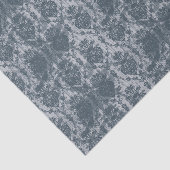 Blue Grunge Damask Tissuepapier (Detail)