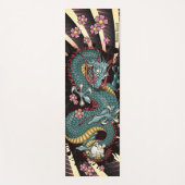 Blue Grunge Dragon Tattoo Blue Dragon Yogamat (Voorkant)