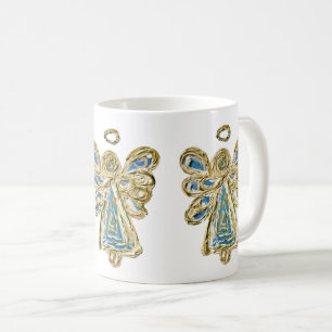 Blue Guardian Angel Custom Coffee Mok Cup