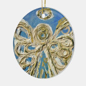 Blue Guardian Angel Ornament Pendant (Links)