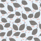Blue Guinea Fowl Pattern Sticker (Voorkant)