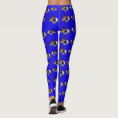 Blue Guinea Pig Pattern Leggings (Achterkant)