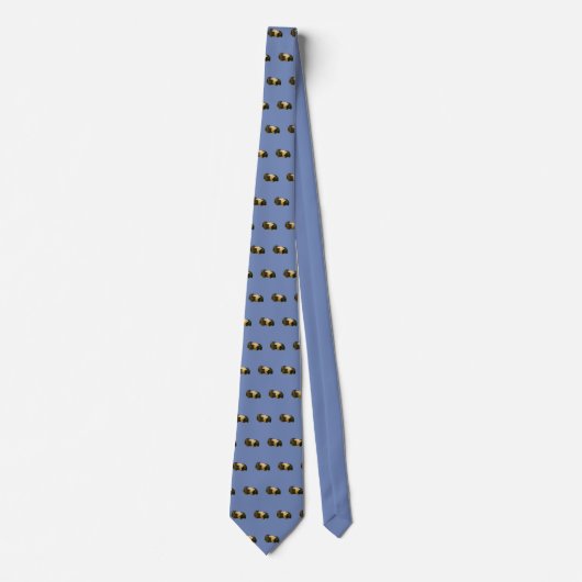 Blue Guinee Pig Pattern Stropdas (Voorkant)