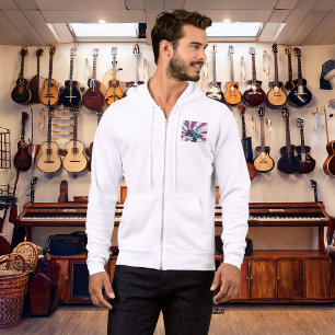 Blue Guitar Mannen Full-Zip Hoodie