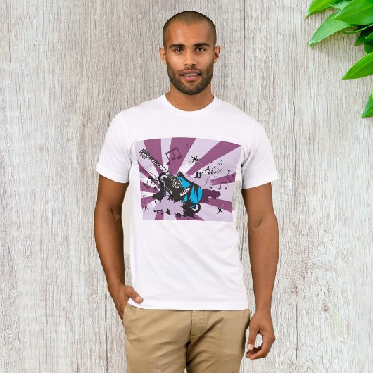 Blue Guitar Mannen T-Shirt