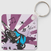 Blue Guitar Sleutelhanger (Achterkant)