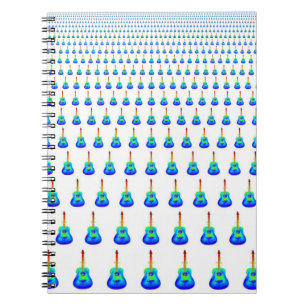 Blue Guitars Spiral Notitieboek