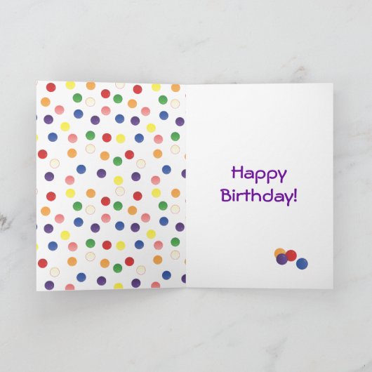 Blue Gumball-machine Kaart (Binnen)