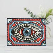 Blue Gypsies Eye Kaart (Staand voorkant)