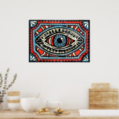 Blue Gypsy Eye Poster (Keuken)