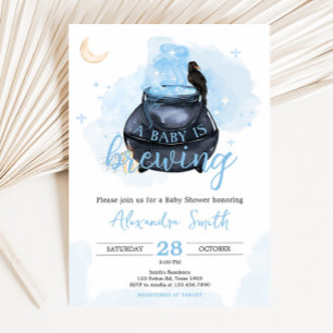 Blue Halloween A Baby is het brouwen van Baby show Kaart