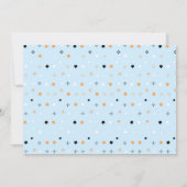 Blue Halloween Ghost Thank You Card Bedankkaart (Achterkant)