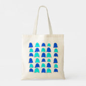 Blue Halloween Ghosts Tote Bag (Achterkant)