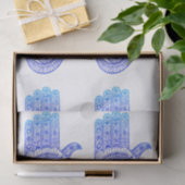 Blue Hamsa Hand / Evil Eye Defence / Hand of Mary Tissuepapier (Geschenk)