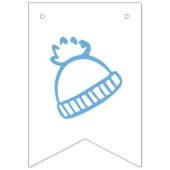 Blue Hand-Drawn Après Bébé Boy Baby Shower Vlaggetjes (Tweede vlag)