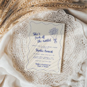 Blue Hand Fresh van het Vrijgezellenfeest van de M Kaart