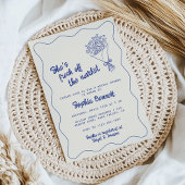 Blue Hand Fresh van het Vrijgezellenfeest van de M Kaart