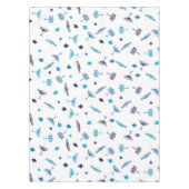 Blue Hanukkah-symbolen Tafelkleed (Voorkant)