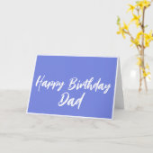 Blue Happy Birthday Papa de la carte fille (Fleur jaune)