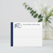 Blue Happy Cat gepersonaliseerde Kaarten (Staand voorkant)