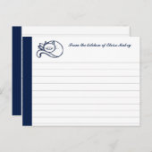 Blue Happy Cat gepersonaliseerde Kaarten (Voorkant / Achterkant)