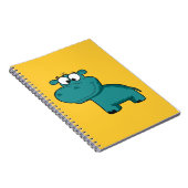 Blue Happy Hippo Notitieboek (Rechterzijde)