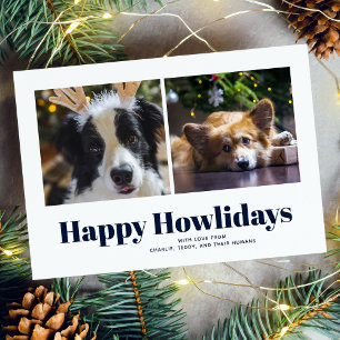 Blue "Happy Howlidays" de la carte de vacances Chi