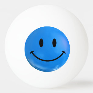 Blue Happy Sad Bi Polar Ping Ball