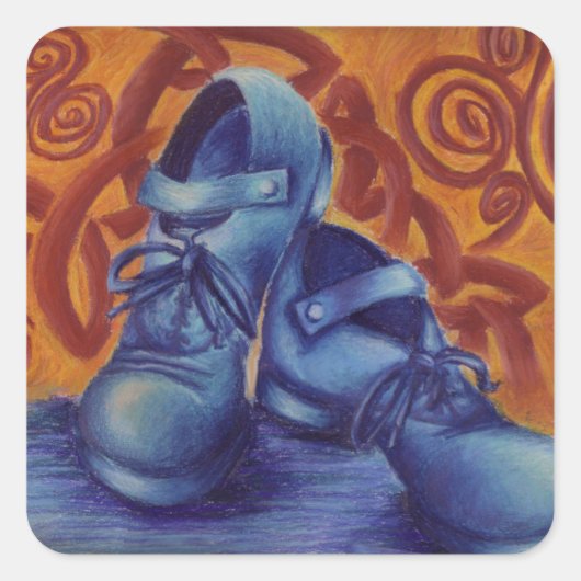 Blue Hard Shoes Sticker (Voorkant)