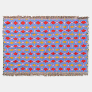 Blue Harlequin Knot Gooi Deken