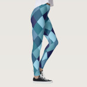 Blue Harlequin Patroon Leggings (Rechts)