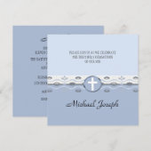 Blue Harmony First Community Invitation Kaart (Voorkant / Achterkant)