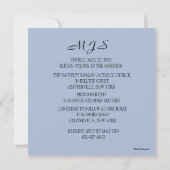 Blue Harmony First Community Invitation Kaart (Achterkant)