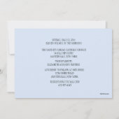 Blue Harmony rechthoekige uitnodiging (Achterkant)