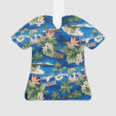 Blue Hawaii Aloha Shirt Ornament (voorkant)