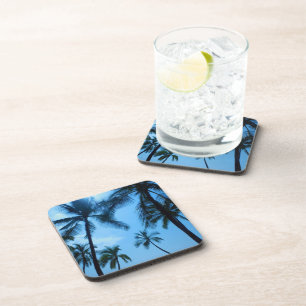 Blue Hawaii Palm Trees Onderzetter