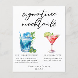 Blue Hawaiian Cranberry Cutie Mocktails Menu