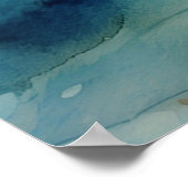 Blue Hawaiian Plumeria Poster (Hoek)