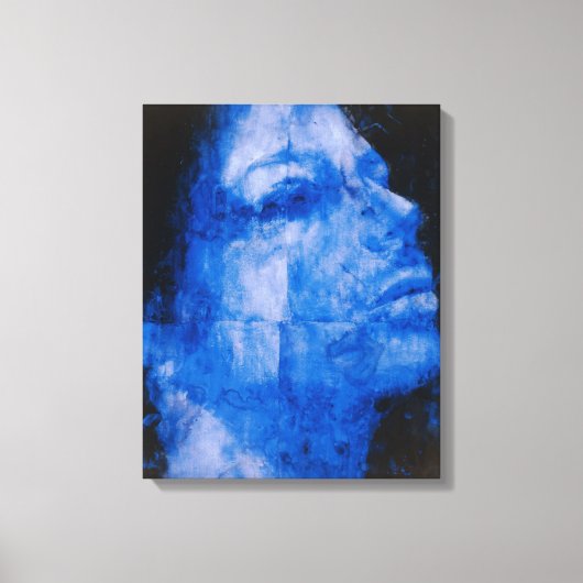 Blue Head 1998 Canvas Afdruk (Voorkant)