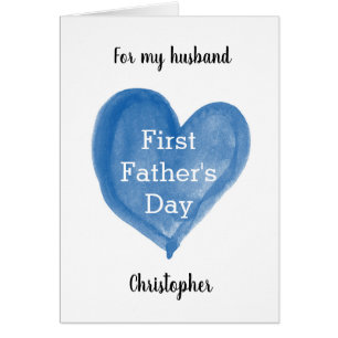 Blue Heart 1st Vaderdag voor mijn man