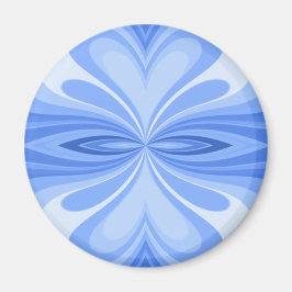 Blue Heart Butterfly Abstract Magneet
