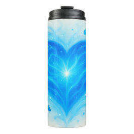 Blue Heart Energy Water Bottle – Spiritual Power f Thermosbeker