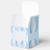 Blue Heart Favor Box Bedankdoosjes (Geopend)